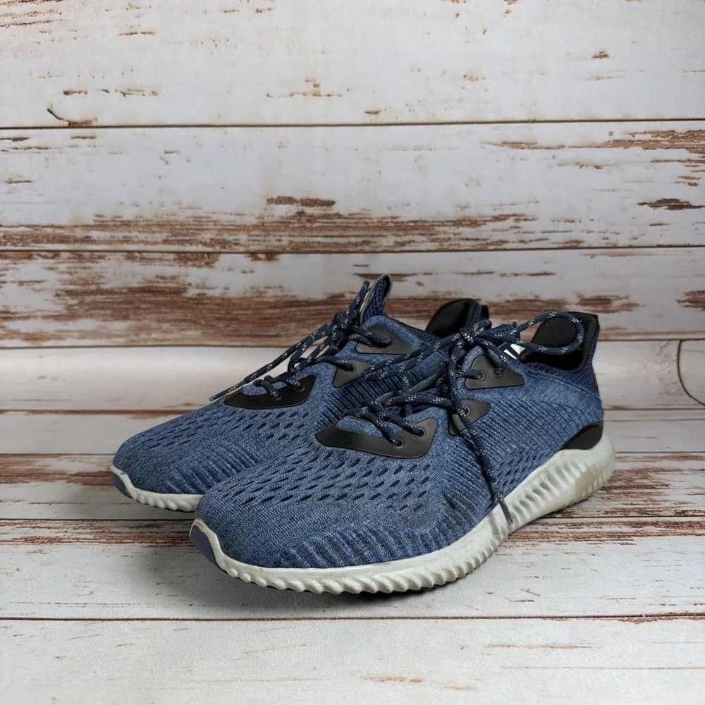 Adidas AlphaBounce Engineered Mesh Navy Blue Mens US 10.5 Running Shoes BB9040